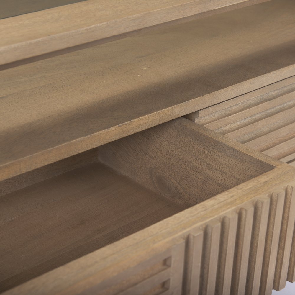 Sable  38.0L x 27.0W x 18.0H Light Brown Wood Coffee Table