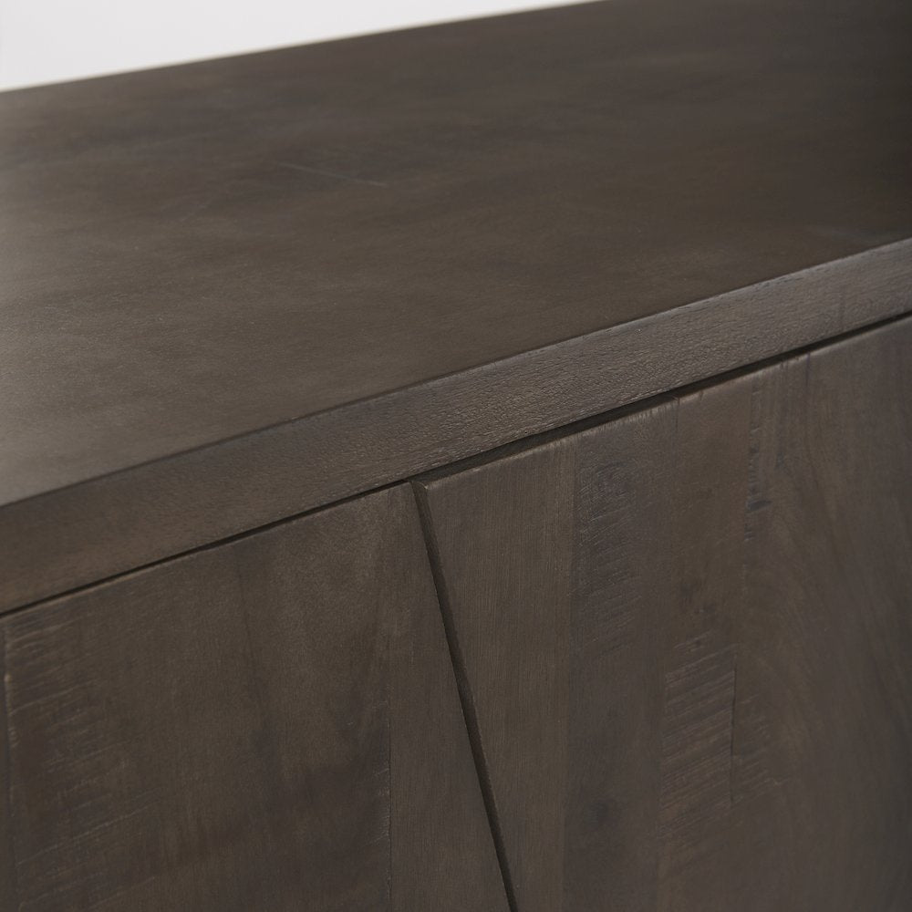 West 82.0L x 18.0W x 34.0H Wooden Angular Sideboard