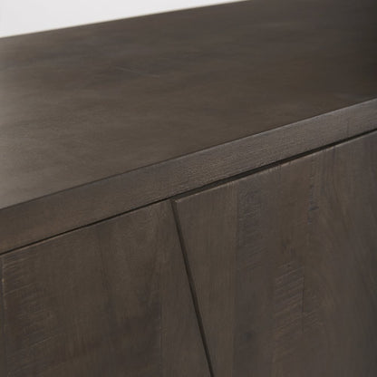 West 82.0L x 18.0W x 34.0H Wooden Angular Sideboard