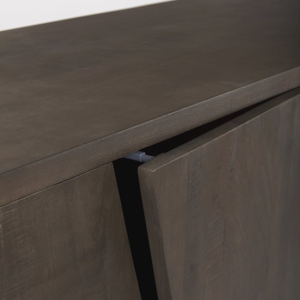 West 82.0L x 18.0W x 34.0H Wooden Angular Sideboard
