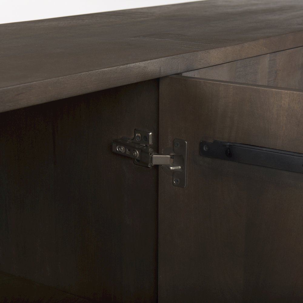 West 82.0L x 18.0W x 34.0H Wooden Angular Sideboard