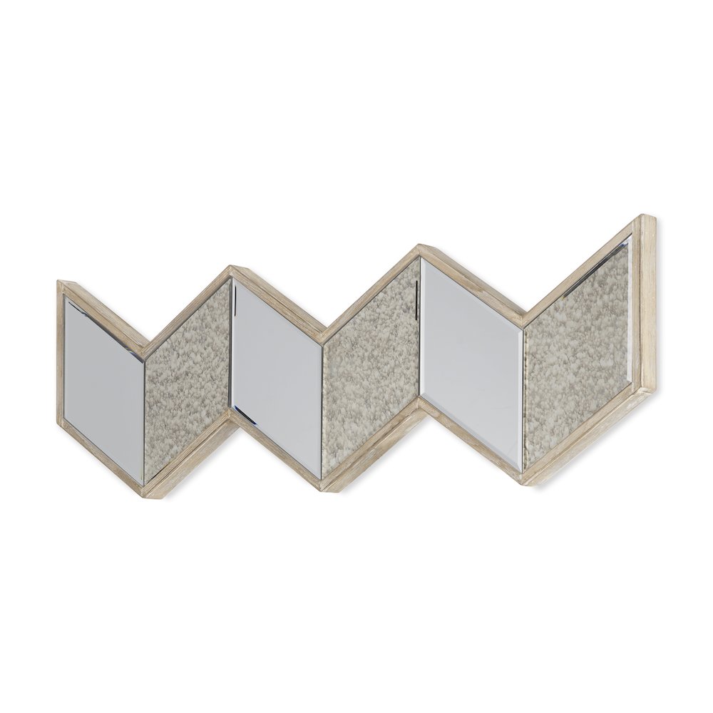 Cheveronna 36x12 Light Brown Wood Frame Mirror