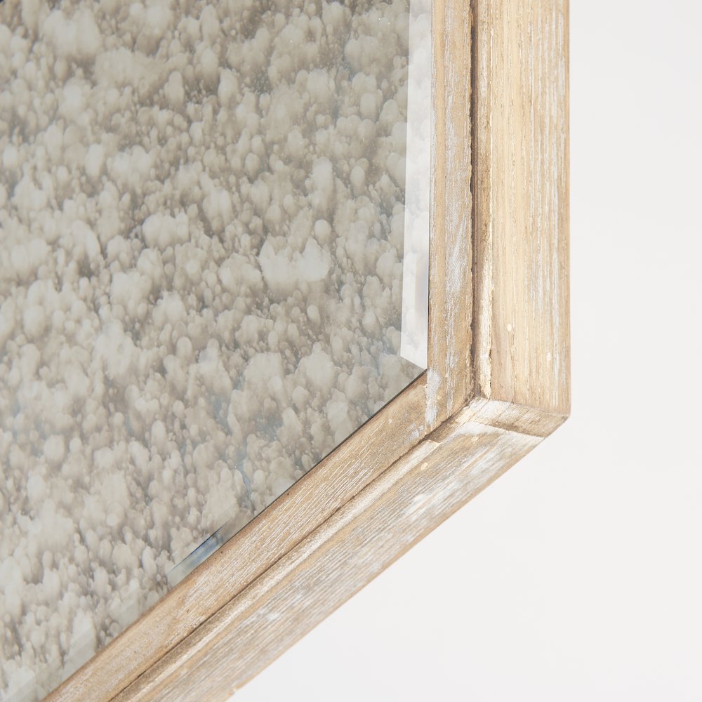 Cheveronna 36x12 Light Brown Wood Frame Mirror
