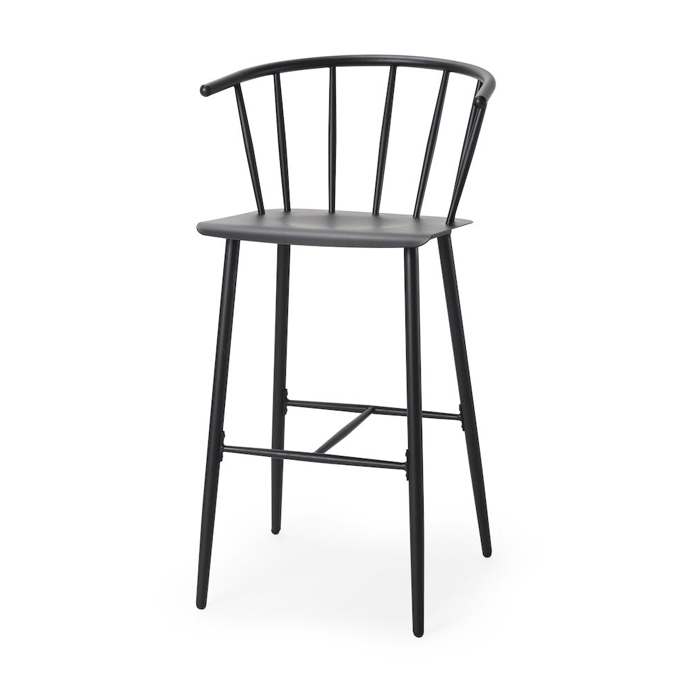Colin Black Metal Bar Stool
