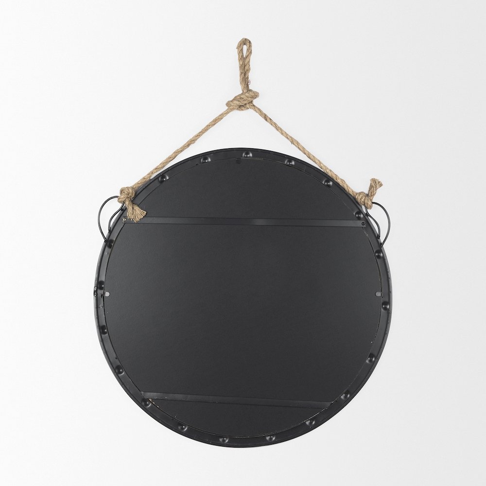Pendula 27L x 27H Round Metal Frame Mirror