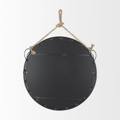 Pendula 27L x 27H Round Metal Frame Mirror