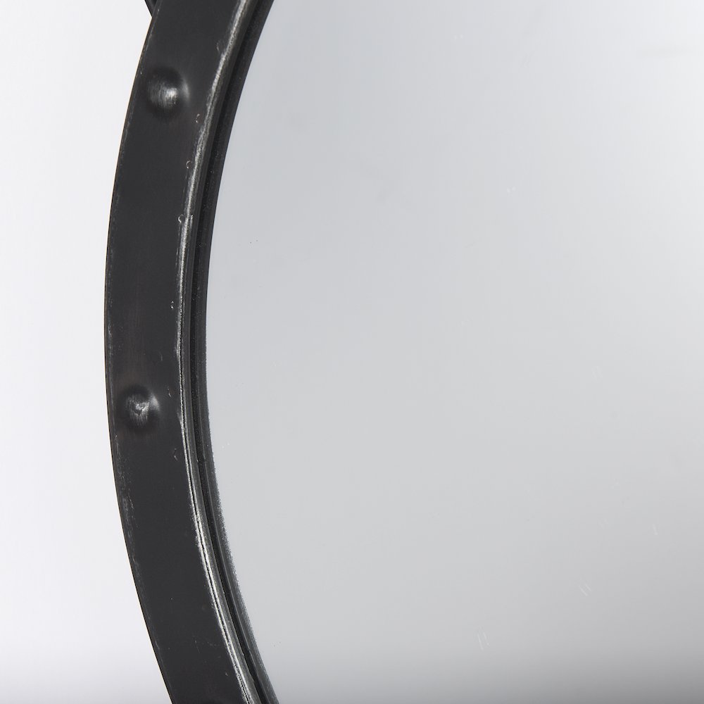 Pendula 27L x 27H Round Metal Frame Mirror