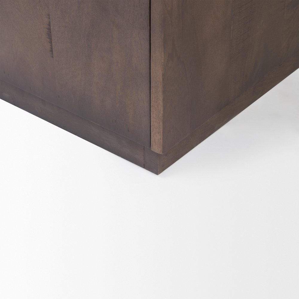 West 82.0L x 18.0W x 34.0H Wooden Angular Sideboard