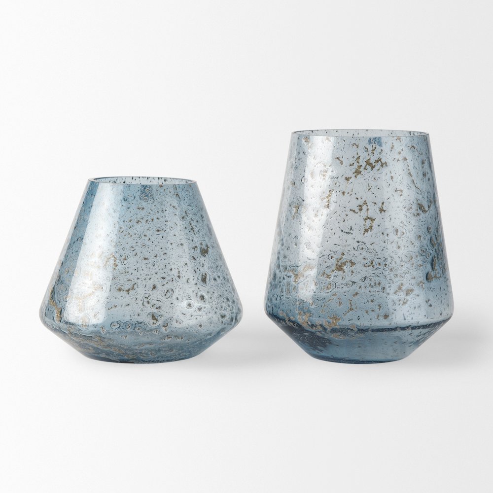 Robyn Tall Blue Glass Vase