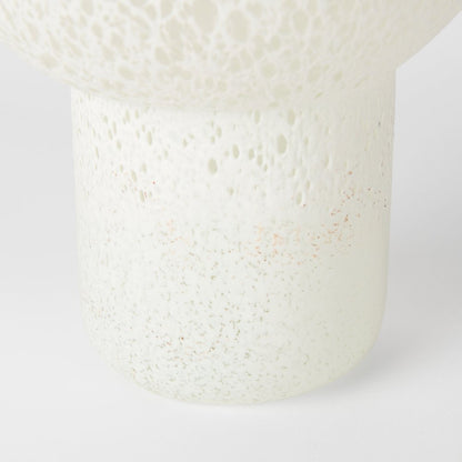 Heket Tall White Glass Vase