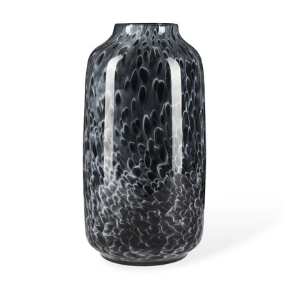 Masai Large Black Mottled Glass Vase