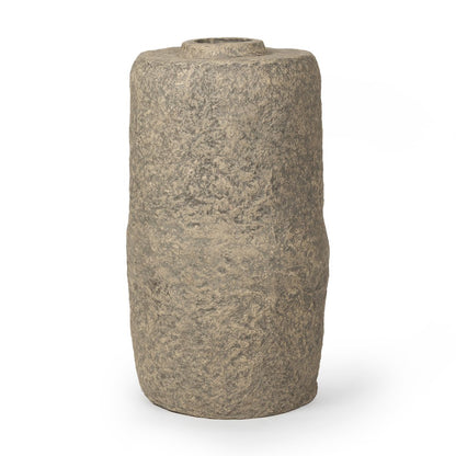 Rama Large Gray Paper Mache Floor Vase