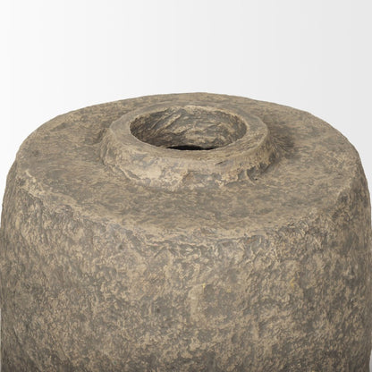 Rama Large Gray Paper Mache Floor Vase