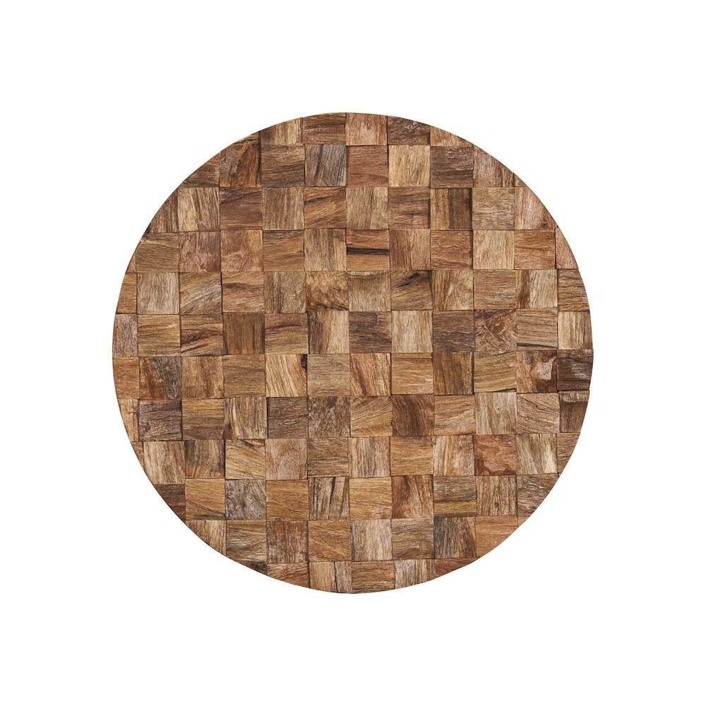 Into the Abyss II Light Brown Wood 24" Wall Art