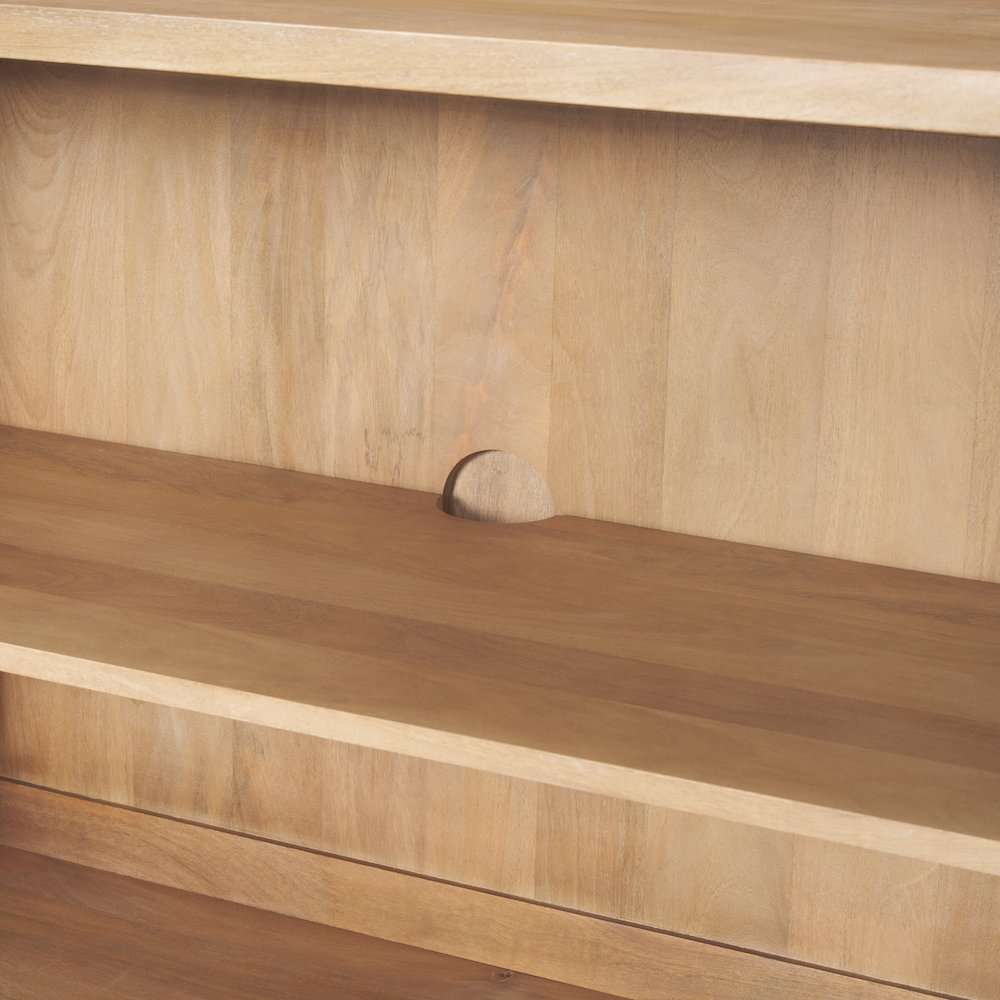 Heera Light Brown Diamond w/ Shelf Motif Sideboard