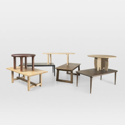 SonomBrown Solid Rubber Wood Round Oak Tabletop Dining Table