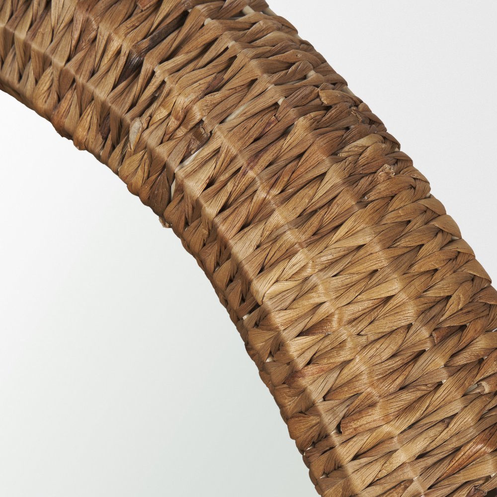 Warrick 42" Woven Water Hyacinth Mirror