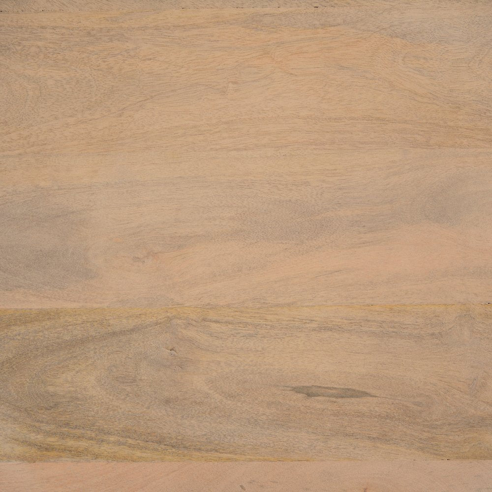 Light Brown Wood Tapered Drum Accent Table