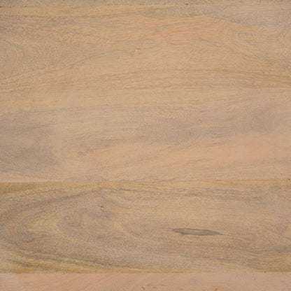 Light Brown Wood Tapered Drum Accent Table