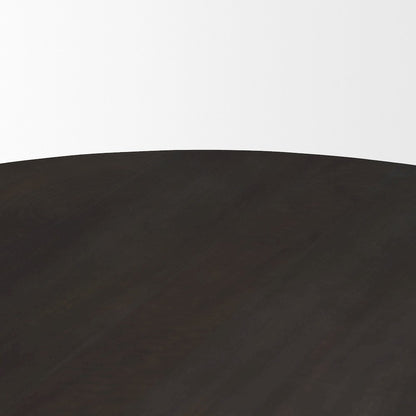 Brown Wood Triangle Legs Coffee Table