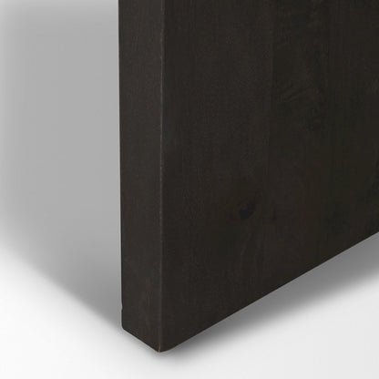 Brown Wood Triangle Legs Coffee Table
