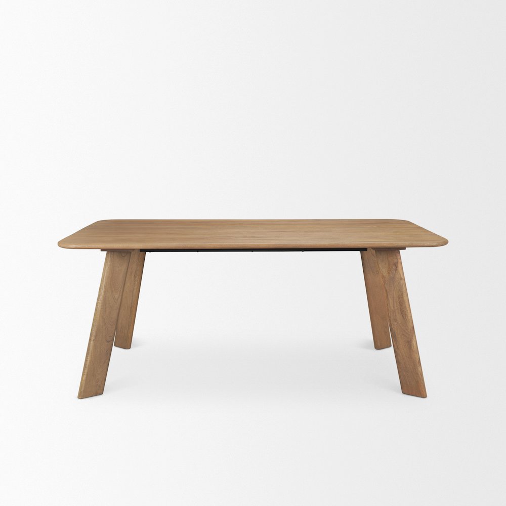 Welborn 72" Light Brown Wood Rectangular Dining Table