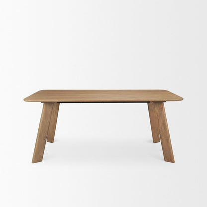 Welborn 72" Light Brown Wood Rectangular Dining Table