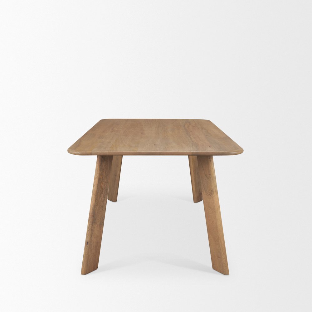 Welborn 72" Light Brown Wood Rectangular Dining Table