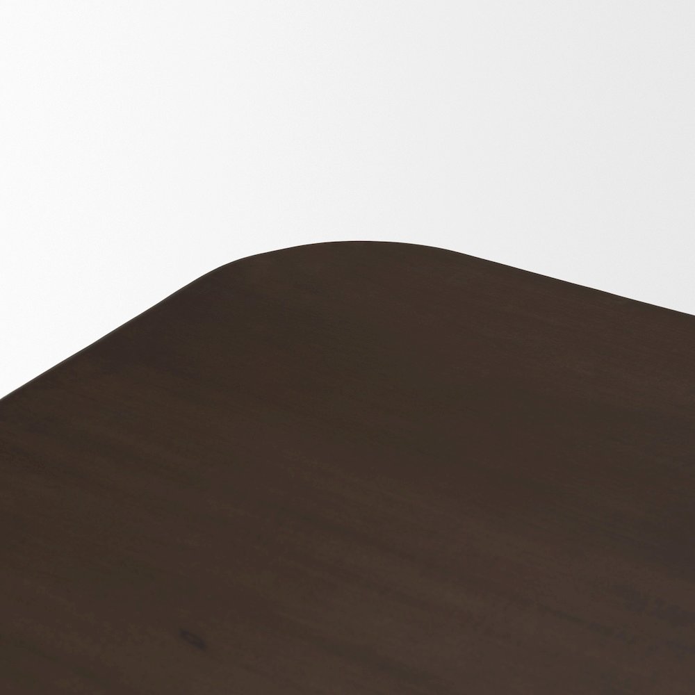 Welborn 72" Dark Brown Wood Rectangular Dining Table