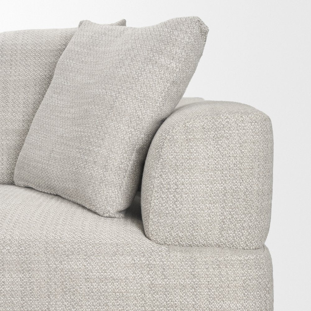 Warner Gray 2 Piece Long Sofa Set