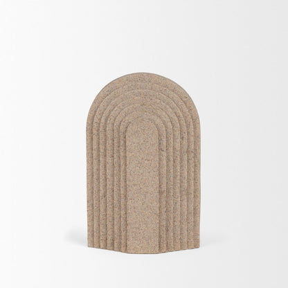 Kael Resin Textured Concrete Gray Decorative Object