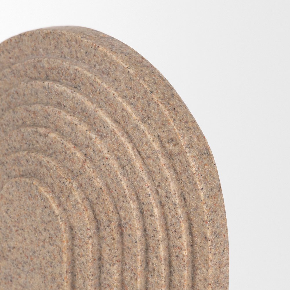 Kael Resin Textured Concrete Gray Decorative Object