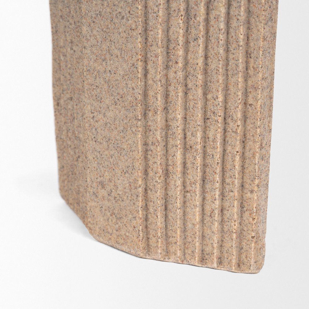 Kael Resin Textured Concrete Gray Decorative Object