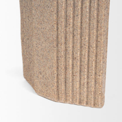Kael Resin Textured Concrete Gray Decorative Object