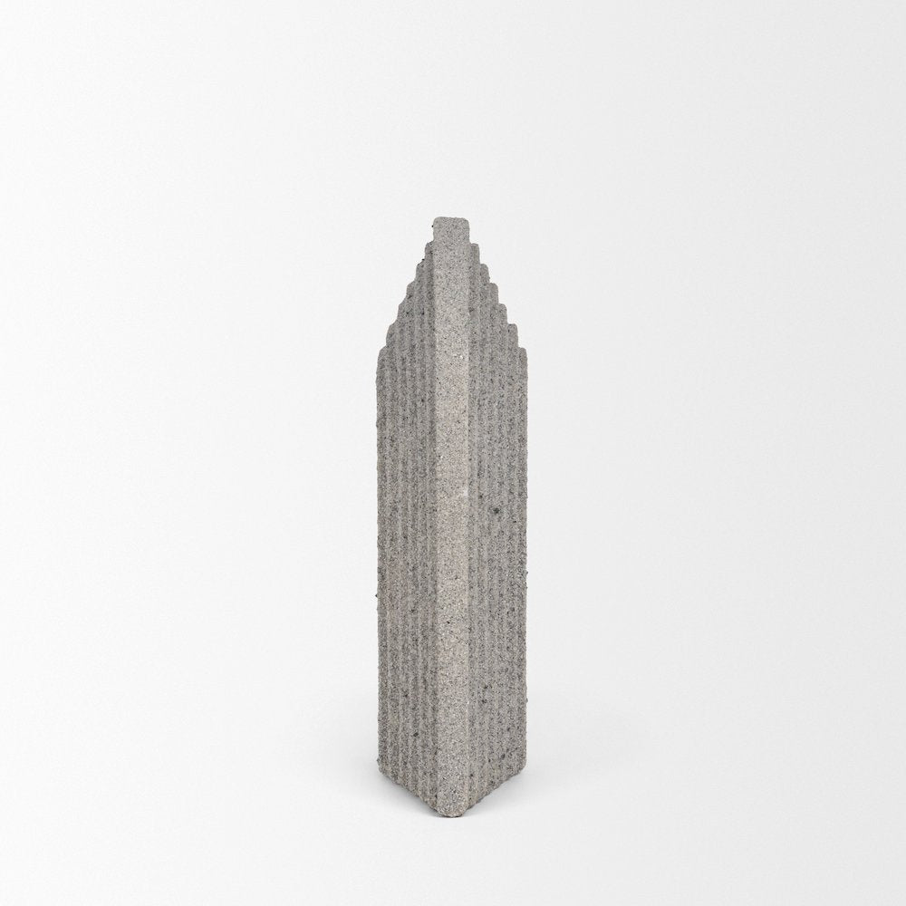 Kael Resin Textured Sandstone Decorative Object