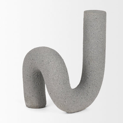 Kailyn Resin Textured Concrete Gray Decorative Object