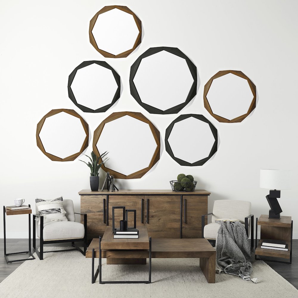 Bastian (Large) 9L x 8W Black Metal Abstract Object