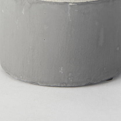 Burton 10.2H Small Two Tone Gray Ceramic Jug Vase