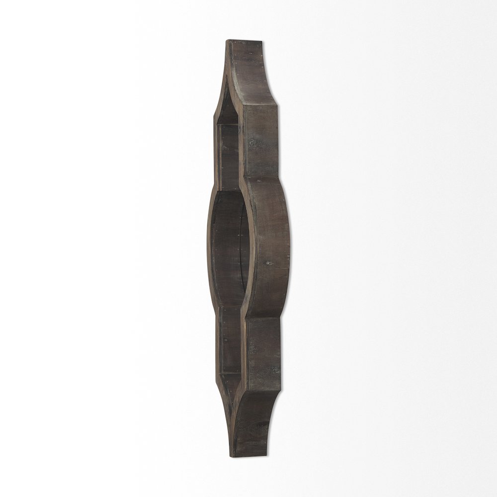 Tamanar 15x34 Brown Wood Frame Mirror