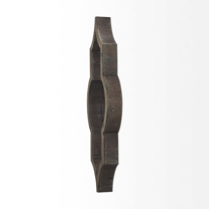 Tamanar 15x34 Brown Wood Frame Mirror