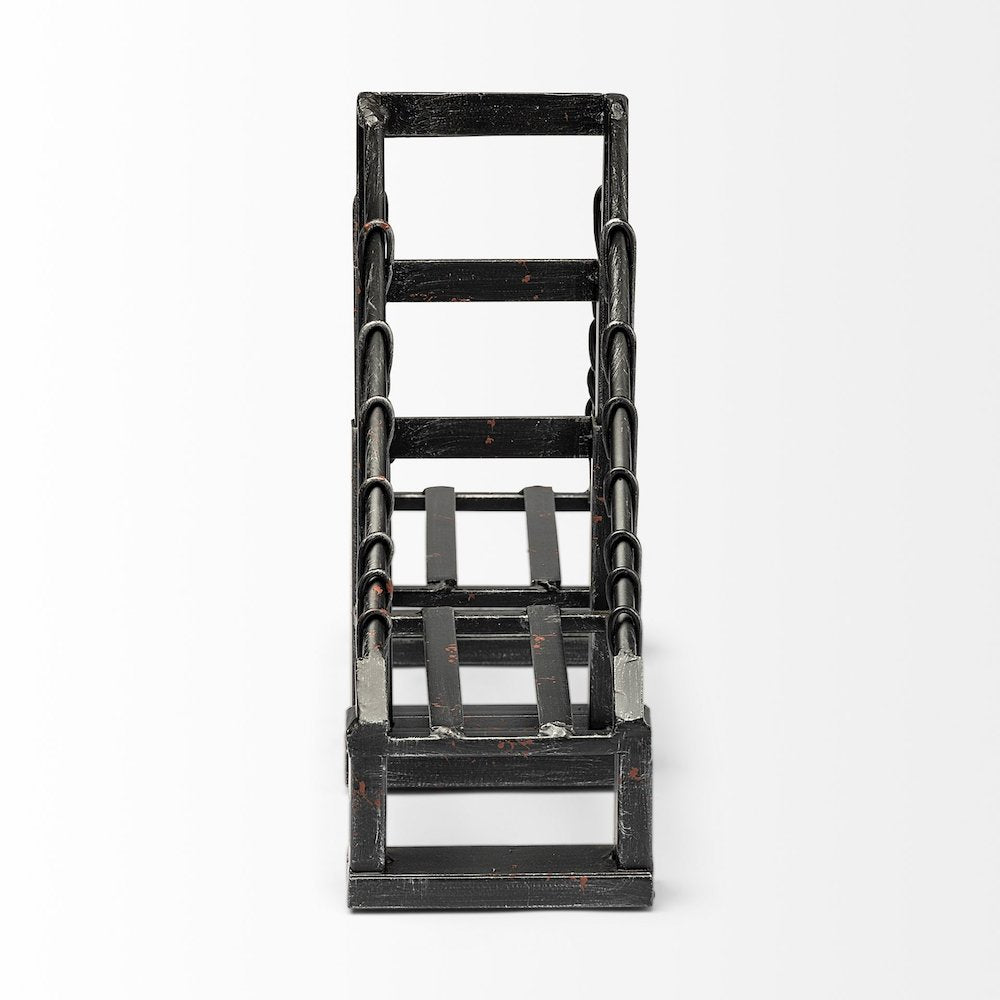 Set Of 2 19L X 4W Brown Wrought Iron Bridge Bookends