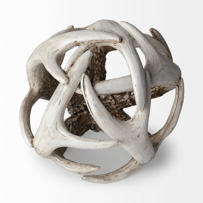 Ramus (Small) 5L x 5W Brown Antler Shaped Decorative Resin Orb Ball