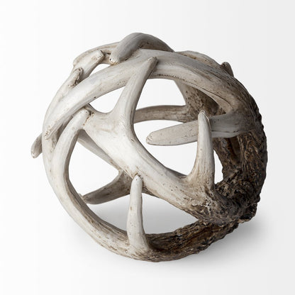 Ramus (Small) 5L x 5W Brown Antler Shaped Decorative Resin Orb Ball
