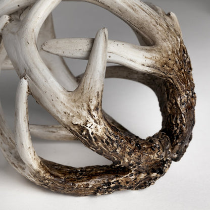 Ramus (Small) 5L x 5W Brown Antler Shaped Decorative Resin Orb Ball