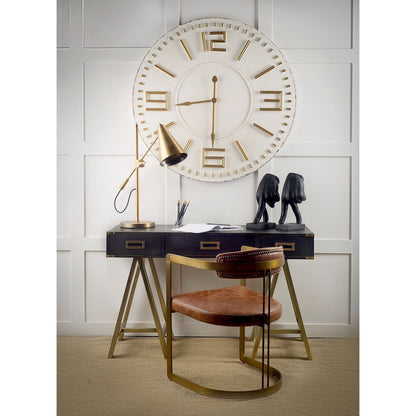 Fragon (26"H) Gold-Tone Metal Adjustable Cone Shade Table Lamp