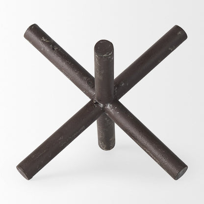 Astericks (Large) 10L x 10W Brown Metal Decor Object