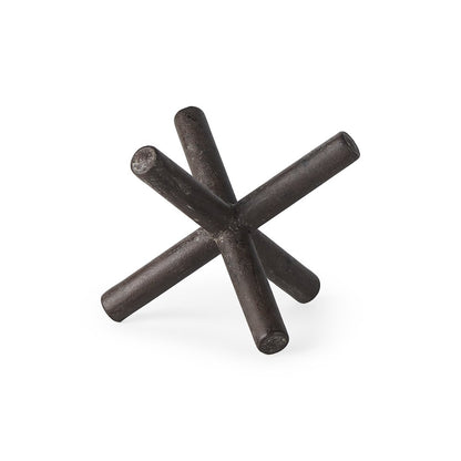 Astericks I(Small) 6L x 6W Brown Metal Decor Object