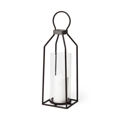 Kingston Large Rustic Metal Framed Table Candle Holder