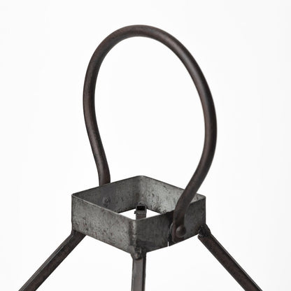 Kingston Large Rustic Metal Framed Table Candle Holder