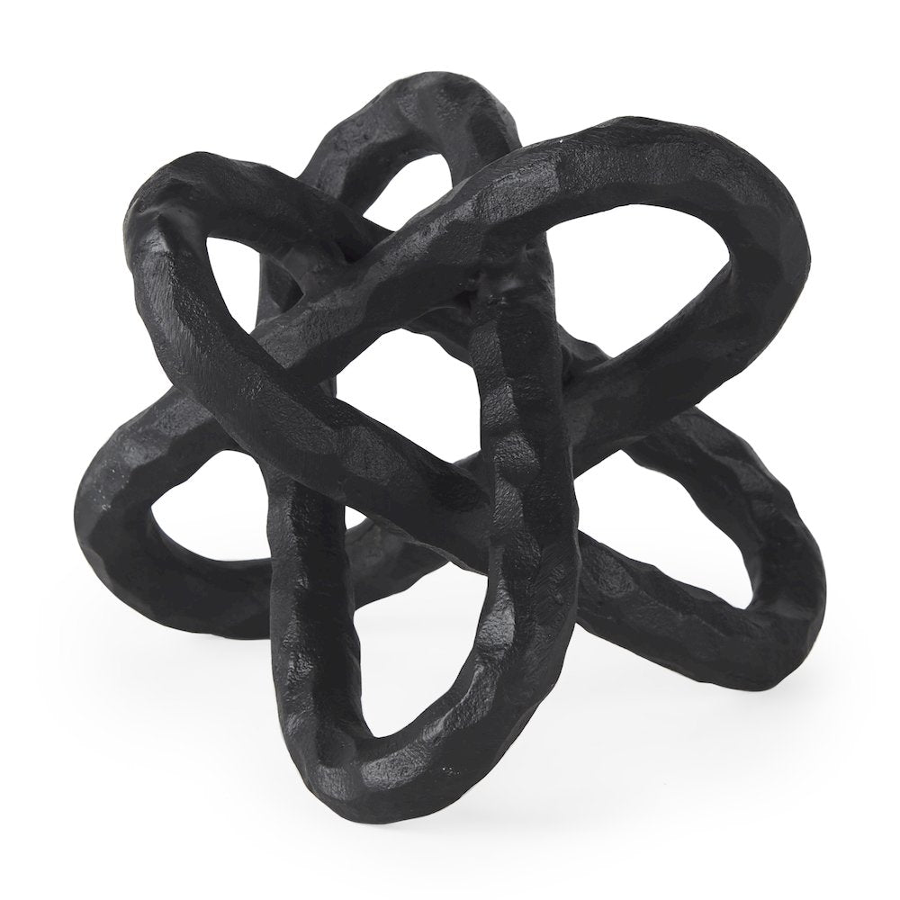 Wilhelm (Small) 7L x 7W Black Metal Link Decor Object